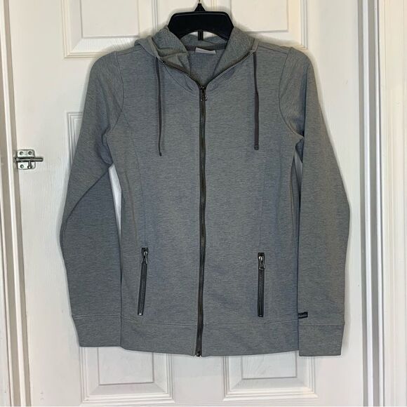 Columbia Full Zip Sweatshirt Jacket Hooded Gray Size Extra Small - Picture 1 of 8